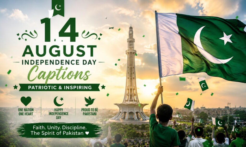 14 August Independence Day Captions for Instagram