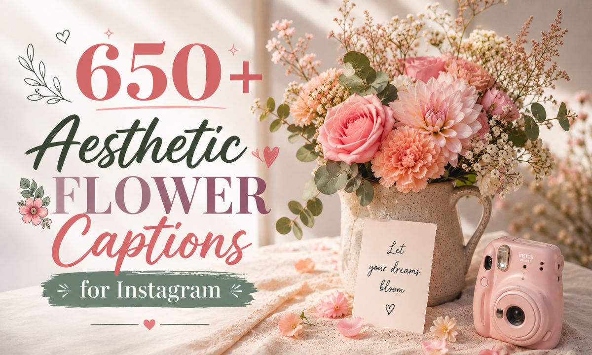Aesthetic Flower Captions