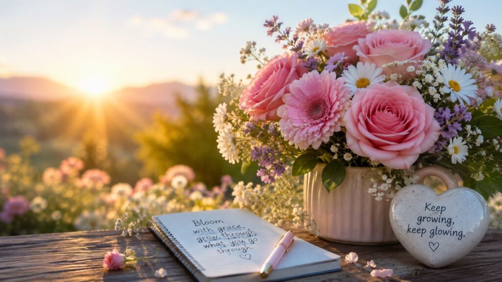 Flower captions