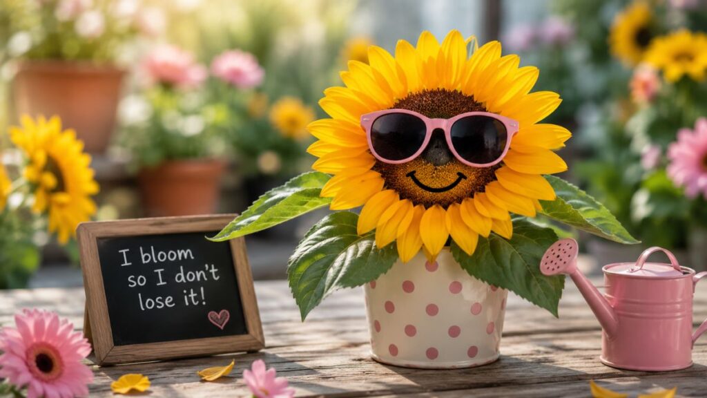 Funny Flower Captions