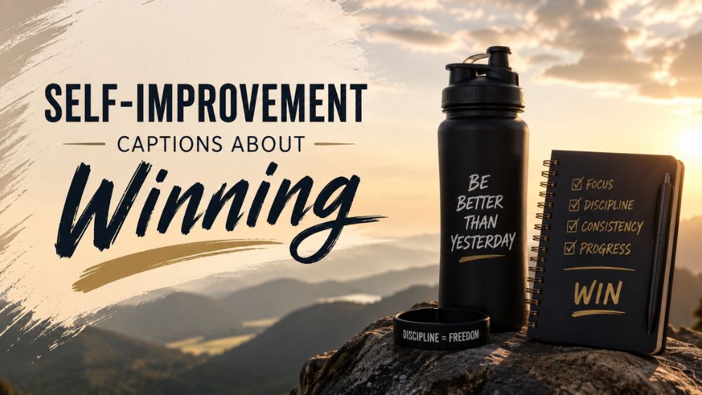Self-Improvement Captions About Winning