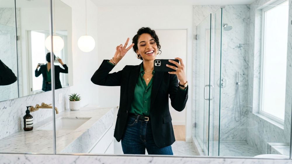 Bathroom Mirror Selfie