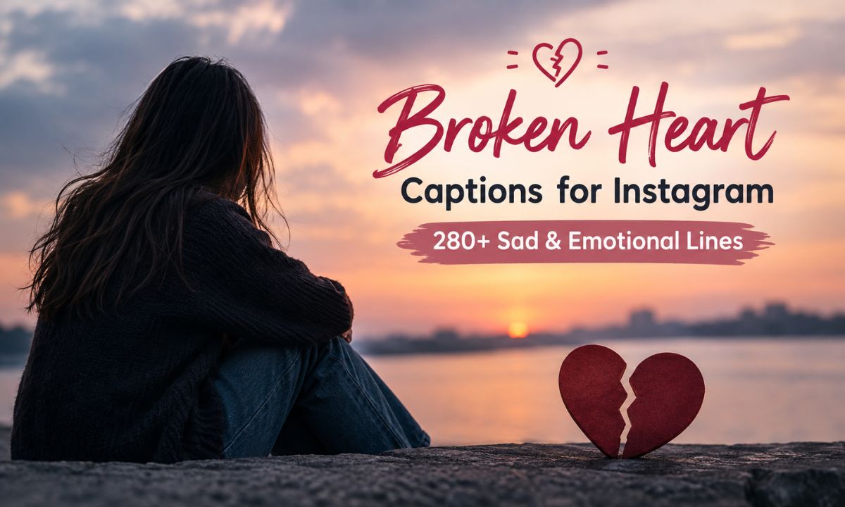Broken Heart Captions