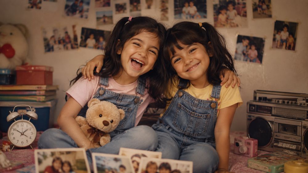 Childhood Throwback Sister Captions