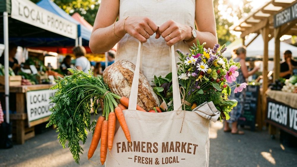 Colorful Market Finds Captions