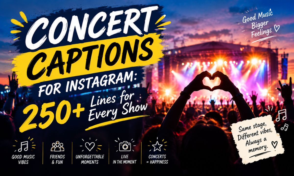 Concert Captions for Instagram