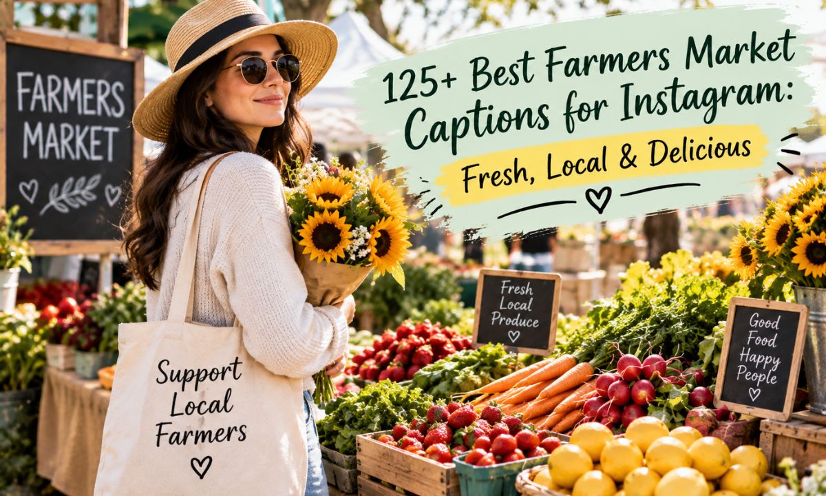 Farmers Market Captions