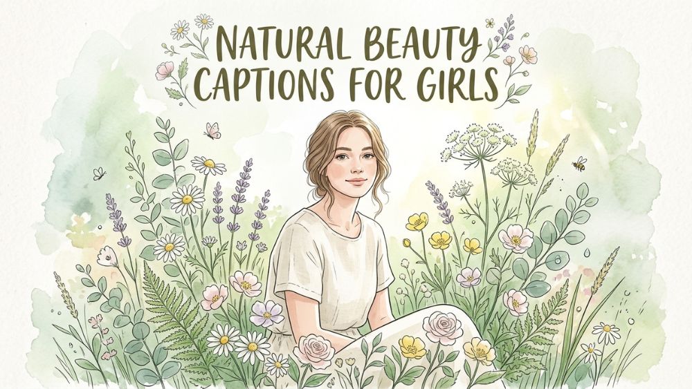 Natural Beauty Captions for Girls