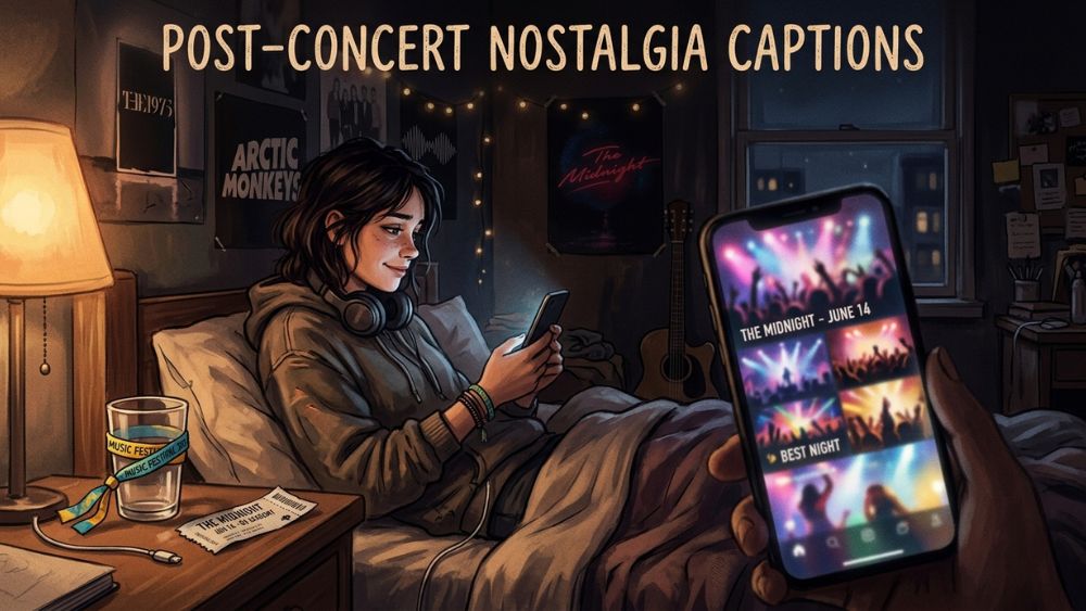Post-Concert Nostalgia Captions
