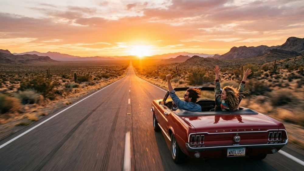 Road Trip Captions for Sunsets
