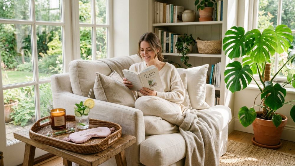Reading & Mindful Sunday Reset Captions